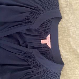 Navy Elsa Silk Long Sleeve Lilly Pulitzer NWOT